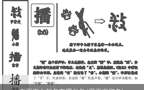 在雨字上起名有哪些名(用雨字取名)
