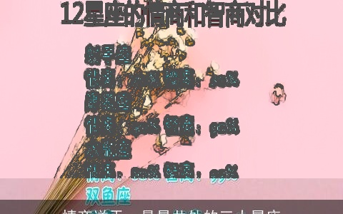 情商逆天，最易共处的三大星座