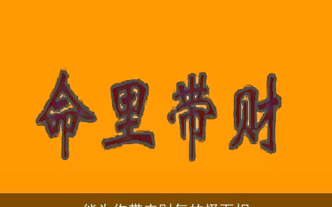 能为你带来财气的怪面相