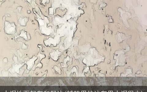 水泥地面起灰和起沙(铺砖用的沙灰里水泥很少)