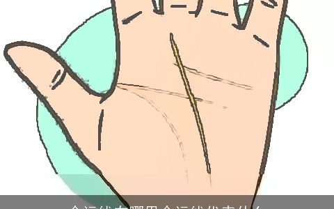 命运线在哪里命运线代表什么