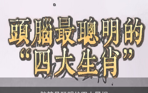 脑筋最聪明的四大属相