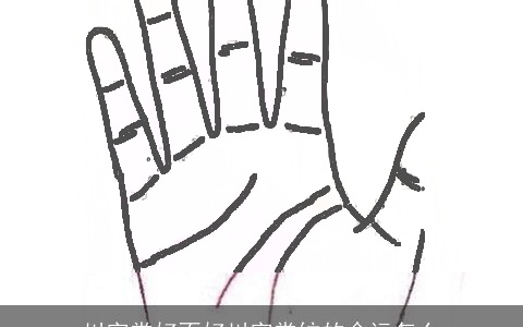 川字掌好不好川字掌纹的命运怎么