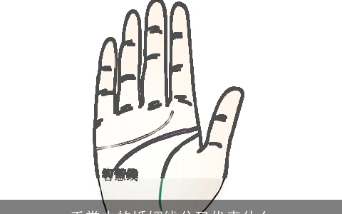 手掌中的婚姻线分叉代表什么