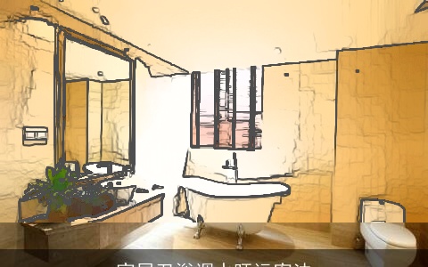 家居卫浴调水旺运密法