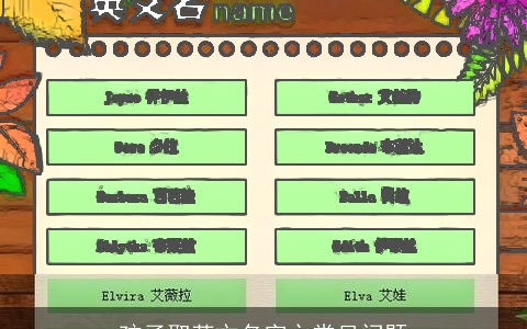 孩子取英文名字之常见问题