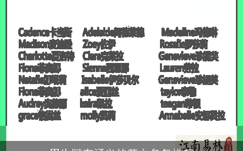 男生赋有涵义的英文名怎样起