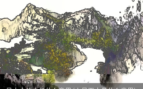 风水中的水指什么意思(上风下水是什么意思)