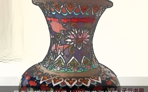 景泰蓝花瓶可以装水(树脂花瓶能装水吗)