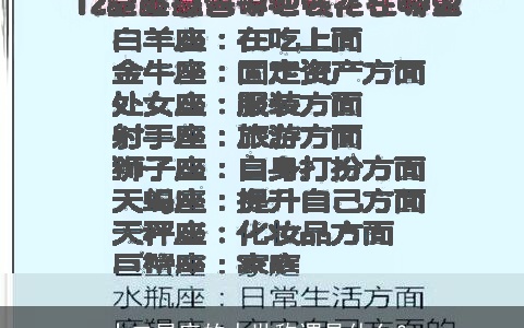 十二星座的人世称谓是什么？