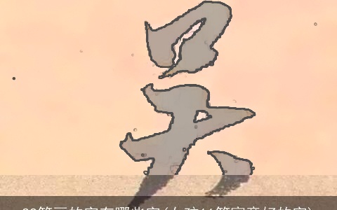 22笔画的字有哪些字(女孩11笔寓意好的字)