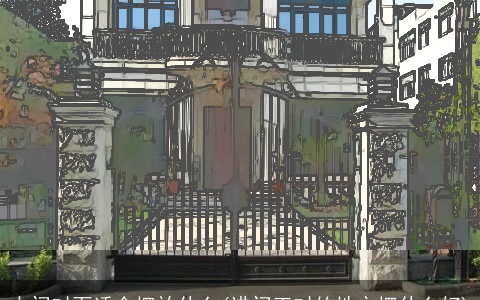 大门对面适合摆放什么(进门正对的地方摆什么好)