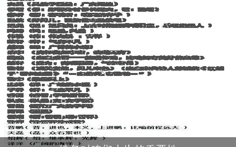 姓名对咱们人生的重要性