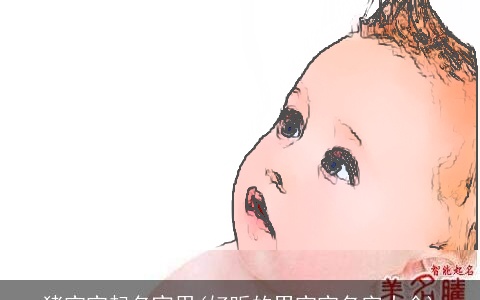 猪宝宝起名宜用(好听的男宝宝名字大全)