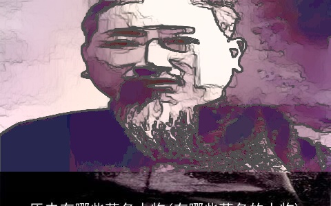 历史有哪些著名人物(有哪些著名的人物)