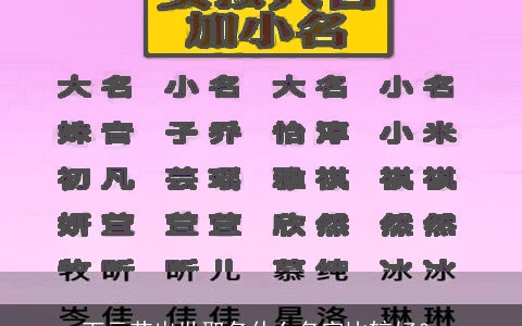 下元节出世取名什么名字比较好？