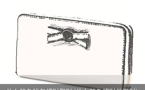 什么颜色钱包招财聚财(什么颜色招财并聚财)