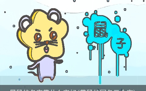 属鼠的名字带什么字好(带鼠的网名三个字)