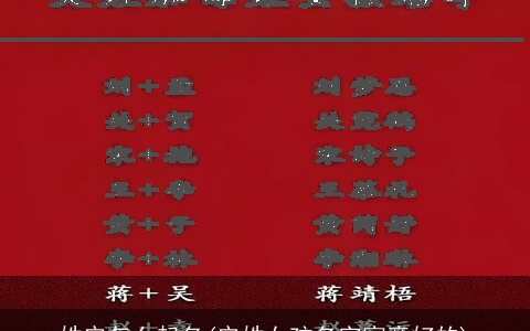 姓安怎么起名(安姓女孩名字寓意好的)