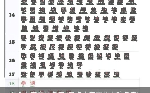 两个女字旁的名字(三点水字旁的女孩名字)