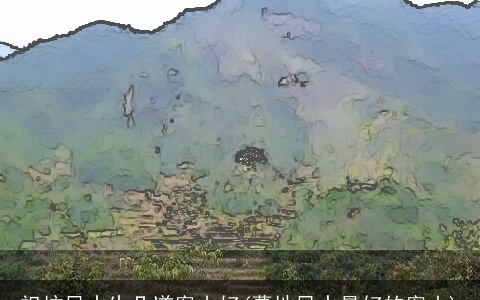 祖坟风水生几道案山好(墓地风水最好的案山)