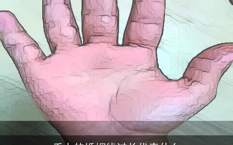 手上的婚姻线过长代表什么