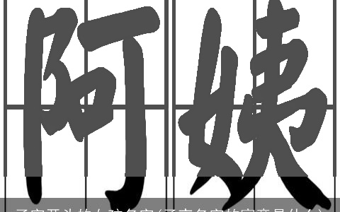 子字开头的女孩名字(子夜名字的寓意是什么)