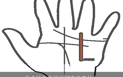 生命线与命运线相交代表什么