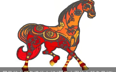 属马的人颜色选什么好(属马人用什么颜色最好)