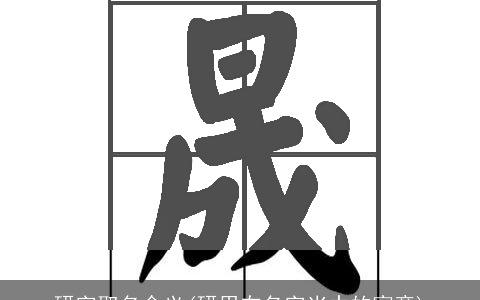研字取名含义(研用在名字当中的寓意)