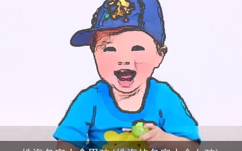 姓海名字大全男孩(姓海的名字大全女孩)