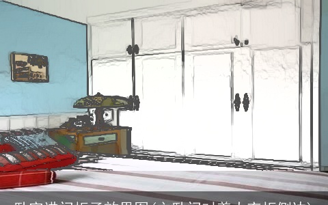 卧室进门柜子效果图(主卧门对着大衣柜侧边)