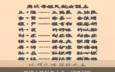 姓缪小孩起名大全，缪姓好听