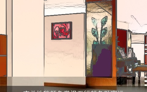 玄关地毯颜色常识五行颜色助家运