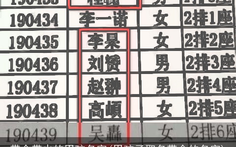 带金带火的男孩名字(男孩子取名带金的名字)