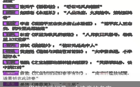 男孩的姓纪是一个诗意的名字