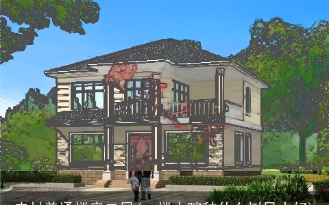 农村普通楼房二层(一楼小院种什么树风水好)