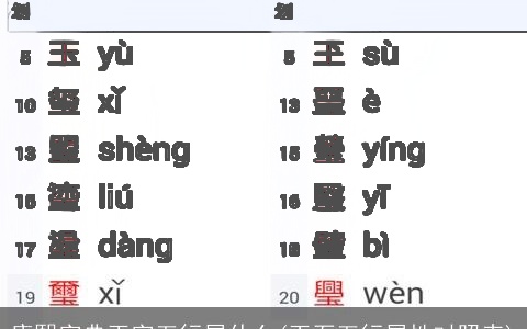 康熙字典玉字五行属什么(玉石五行属性对照表)