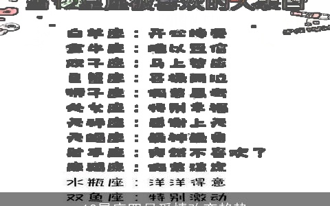 12星座四月爱情改变趋势