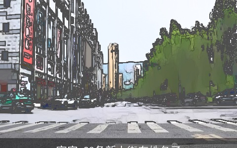 宜宾 23条新大街有姓名了