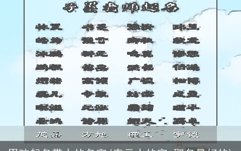 男孩起名带水的名字(表示水的字,取名最好的)