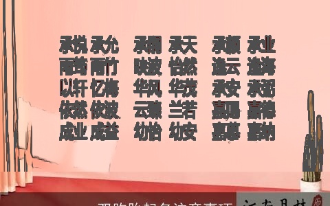 双胞胎起名注意事项