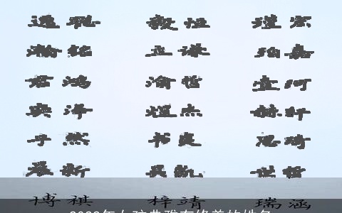 2022年女孩典雅有修养的姓名