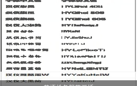 英语姓名规范概括