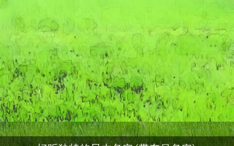 好听独特的日本名字(带有月名字)