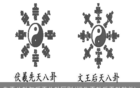 先天八卦与后天儿卦区别(排先天卦后天卦软件)