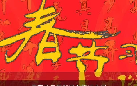 春节的来历和风俗简短介绍