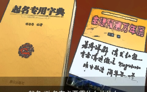 起名/改名有必要需什么补什么