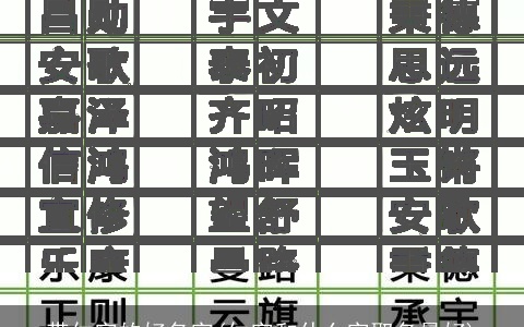 带仁字的好名字(仁字和什么字取名最好)