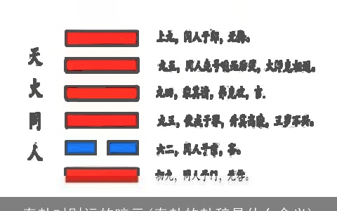 泰卦对财运的暗示(泰卦的卦辞是什么含义)